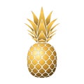 Pineapple gold icon