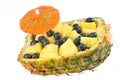 Pineapple Half Filled With Fruit