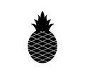 Pineapple icon illustrated in vector on white background Royalty Free Stock Photo