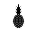 Pineapple icon illustrated in vector on white background Royalty Free Stock Photo