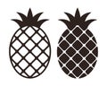 Pineapple icon set