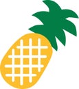 Pineapple icon vector