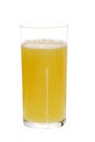 Pineapple juice with bubbles Royalty Free Stock Photo