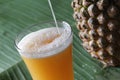 Pineapple juice Royalty Free Stock Photo