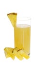 Pineapple Juice With Slices Royalty Free Stock Photo