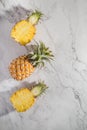pineapple on a light background Royalty Free Stock Photo