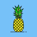 Pineapple line icon