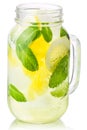 Pineapple mint lemonade jar, paths