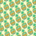 Pineapple Pastel Colors Pattern