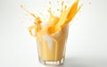 Pineapple Shake on Clear Base Royalty Free Stock Photo
