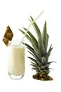 Pineapple Shake In Glass Royalty Free Stock Photo