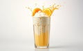 Pineapple Shake in Transparent Setting Royalty Free Stock Photo