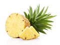 Pineapple with slices Royalty Free Stock Photo