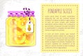 Pineapple Slices Canned Preserved Food Poster