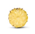 pineapple with slices isolated Clipping Path.