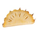 Pineapple slices isolated on a white background Royalty Free Stock Photo
