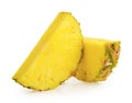 Pineapple slices isolated Royalty Free Stock Photo