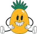 Pineapple Smiling Character