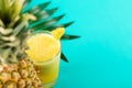 Pineapple smoothie,summer drinks,tropical fresh juice,healthy food,fruit smoothie