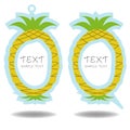 Pineapple speech bubble and price tag