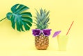 Pineapple funny summer concept