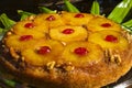 Pineapple upside down cake Royalty Free Stock Photo