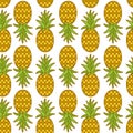 Pineapple.Vector seamless pattern Royalty Free Stock Photo