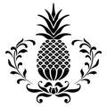 Pineapple welcome symbol - icon