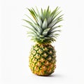 Pineapple on White Background Created with Generative AI