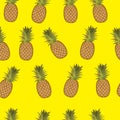 Pineapple yellow background pattern.