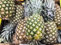 Pineapples Fruit In A Box Royalty Free Stock Photo