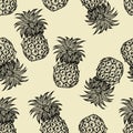 Pineapples hand drawn sketch