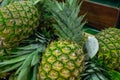 Pineapples at the store