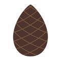 Pinecone icon. A branch of pine from coniferous forests.