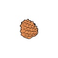 Pinecone Icon Vector pine