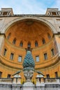 Pinecone sculpture (Pignone) in courtyard of Vatican museums