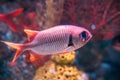 Pinecone Soldierfish Fish Myripristis Murdjan With Big Eyes Swimming In Water Royalty Free Stock Photo