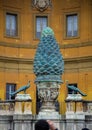 Pinecone at the Vatican museum courtyard