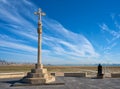 Pinedo cross monument in Valencia beach