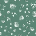 Pinetree branches seamless pattern Royalty Free Stock Photo