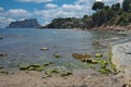 Pinets beach in Benisa, overlooking the PeÃÂ±on de Ifach in Calpe de Alicante