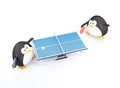 Ping-Pong Match Royalty Free Stock Photo