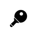 Ping pong paddle vector icon