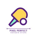 Ping pong pixel perfect RGB color ui icon Royalty Free Stock Photo