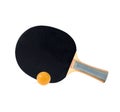 a ping-pong rackets isolated on white background Royalty Free Stock Photo