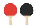 Ping pong rackets vector