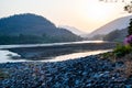 Ping river after Bhumibol dam Royalty Free Stock Photo