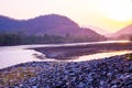 Ping river after Bhumibol dam Royalty Free Stock Photo