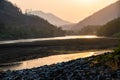 Ping river after Bhumibol dam Royalty Free Stock Photo