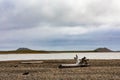 Pingo Canadian Landmark near Tuktoyaktuk NWT Canada Royalty Free Stock Photo